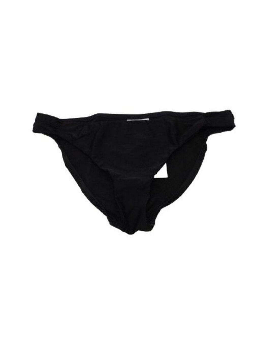 NWOT Bar III Ruched Side Hipster Bikini Swim Bottom Brief Sz XL Black 22505